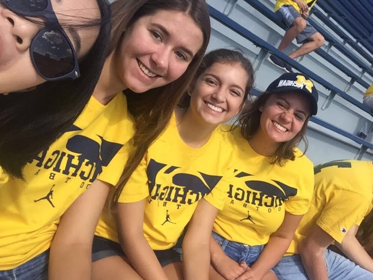 Annabel's first football game